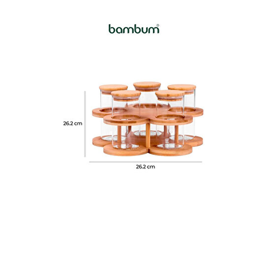 Bambum Sorrel 6 Parça Standlı Baharatlık Küçük