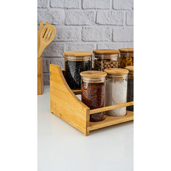 Bambum Paco 8 Parça 2 Katlı Standlı Baharatlık Seti