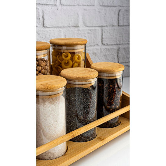 Bambum Paco 8 Parça 2 Katlı Standlı Baharatlık Seti