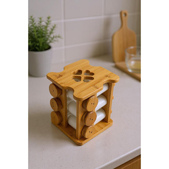 Bambum Festival Bambu Standlı 12'li Dönen Baharatlık