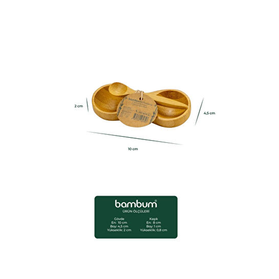 Bambum Mozana 2 Bölmeli Baharatlık