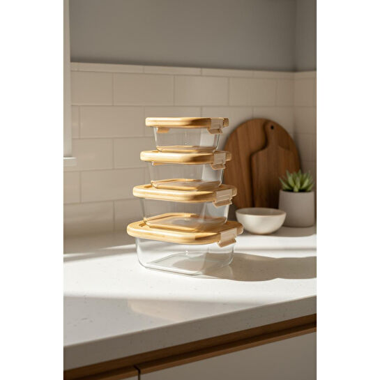 Bambum Patina 4'lü Saklama Seti