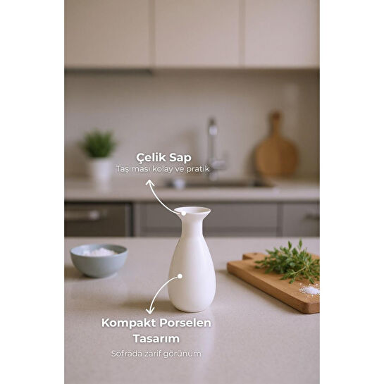 Bambum Tiago Bambu Standlı Yağlık Sirkelik Tuzluk Ve Biberlik