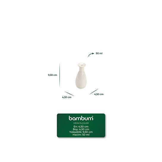 Bambum Tiago Bambu Standlı Yağlık Sirkelik Tuzluk Ve Biberlik
