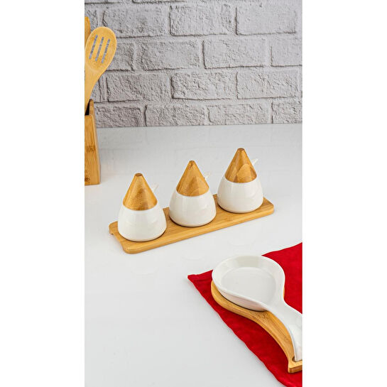 Bambum Zenith 3'lü Baharat Seti Kaşıklı