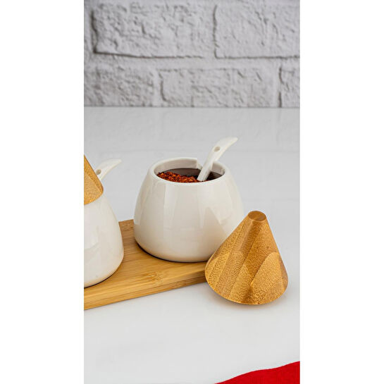 Bambum Zenith 3'lü Baharat Seti Kaşıklı