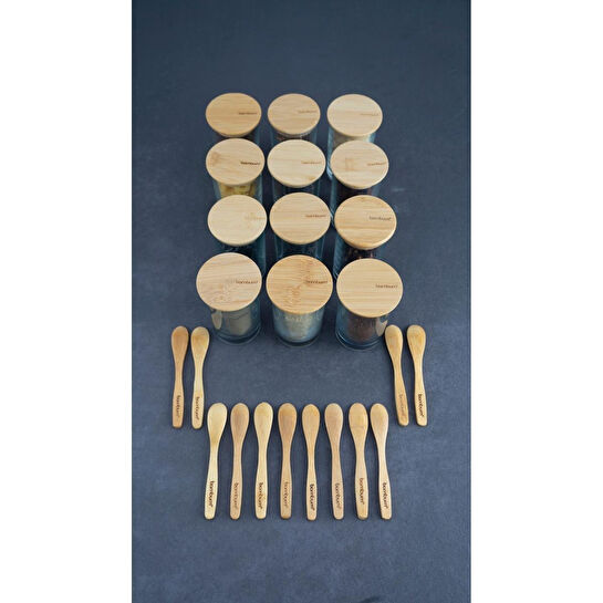 Bambum Lella 12'li Kaşıklı Baharat Seti