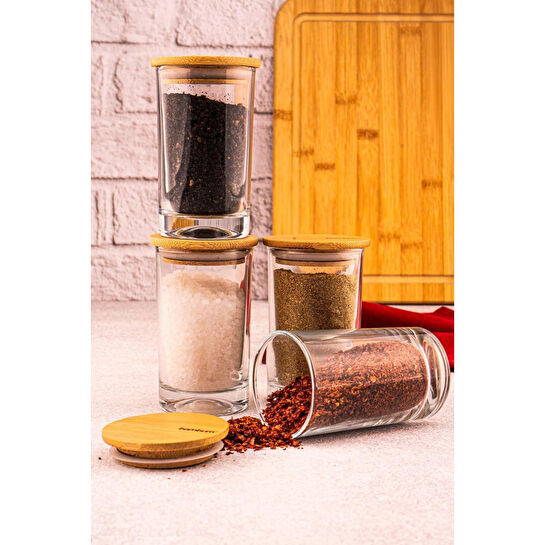 Bambum Lella 4'lü Vakumlu Baharatlık Seti