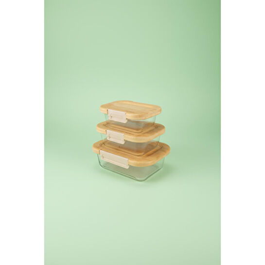 Bambum Satina 3'lü Saklama Seti