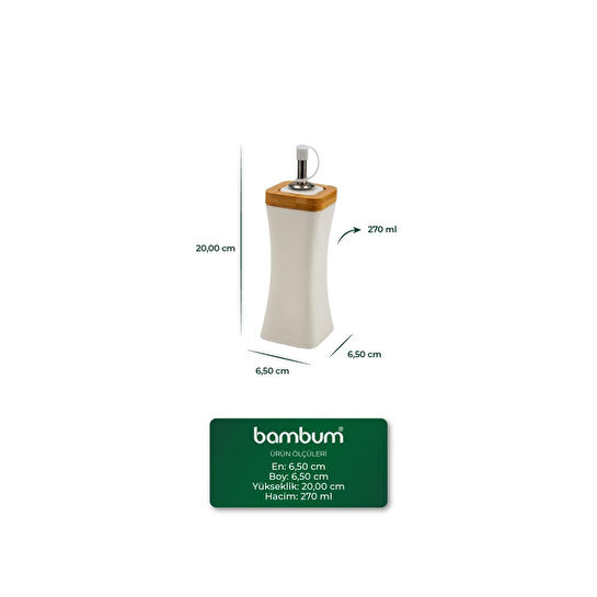 Bambum Shaggy Bambu Standlı Yağlık Sirkelik Tuzluk Ve Biberlik
