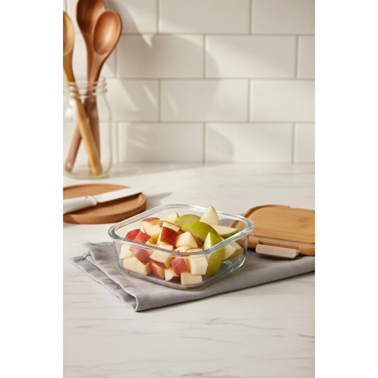 Bambum Patina Kilitli Cam Saklama Kabı 1100 Ml