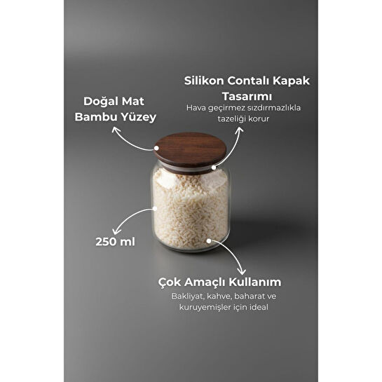 Bambum Nero Zone Cam Saklama Kabı 250ml