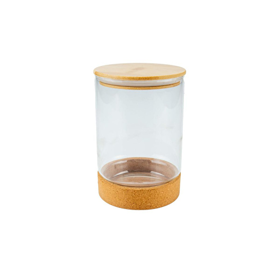 Bambum Corki - Mantar Altlıklı Cam Saklama Kabı 750ml