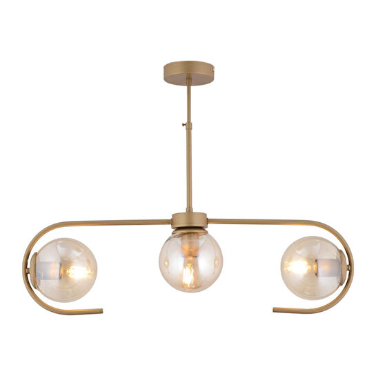 Apliqa Diaspor 3'lü Sıralı Eskitme Modern Sarkıt Genç Odası Yatak Odası Retro Salon Avize