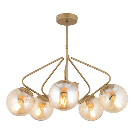 Apliqa Mildred 5'li Eskitme Modern Sarkıt Genç Odası Mutfak Yatak Odası Salon Sarkıt Avize