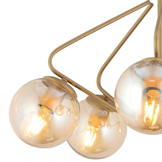 Apliqa Mildred 5'li Eskitme Modern Sarkıt Genç Odası Mutfak Yatak Odası Salon Sarkıt Avize