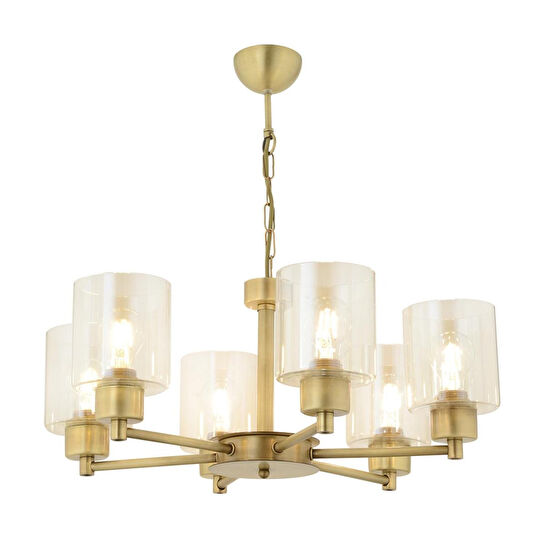 Apliqa Geneva 6 Lı Eskitme Modern Yatak Odası Salon Avize