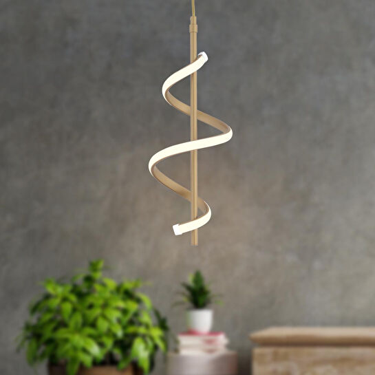 Apliqa Leatrice Tekli Eskitme 3 Renkli 20 Watt Ledli Modern Oturma Odası, Koridor, Salon Led Avize