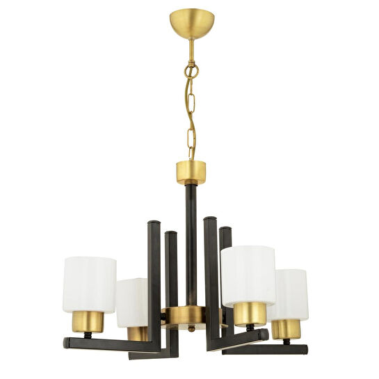 Apliqa Torqu 4 Lü Eskitme Siyah Modern Yatak Odası Mutfak Oturma Odası Salon Avize