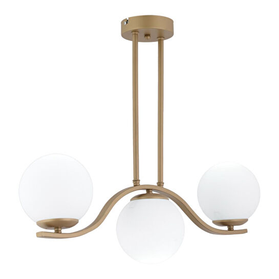 Apliqa Severus 3'lü Eskitme Modern Salon Kafe Restoran İçin Uygun, Salon Avize