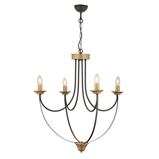 Apliqa Obito 4lü Siyah Eskitme Modern Sarkıt Yatak Odası Retro Salon Avize