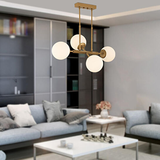 Apliqa Nazar 4lü Eskitme Modern Tasarım Yemek Odası, Yatak Odası Salon Avize