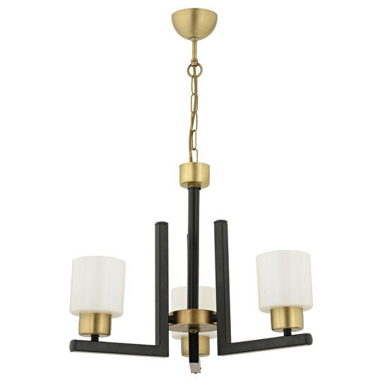 Apliqa Torqu 3 Lü Siyah Eskitme Modern Yatak Odası Mutfak Oturma Odası Salon Avize