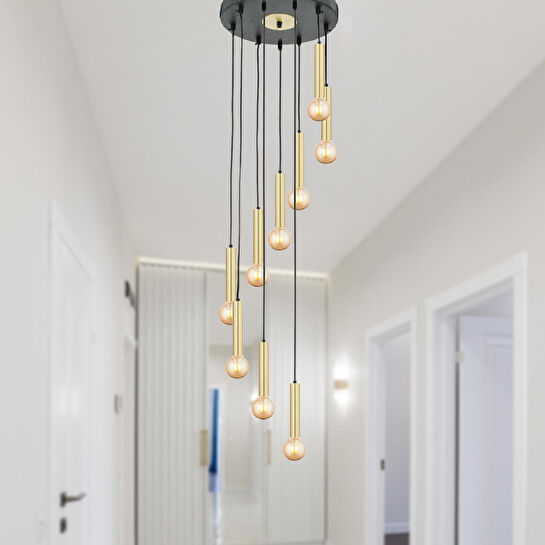 Apliqa Elisa 9lu Sarkıt Eskitme Sarkıt Modern Genç Odası Mutfak Salon Sarkıt Avize