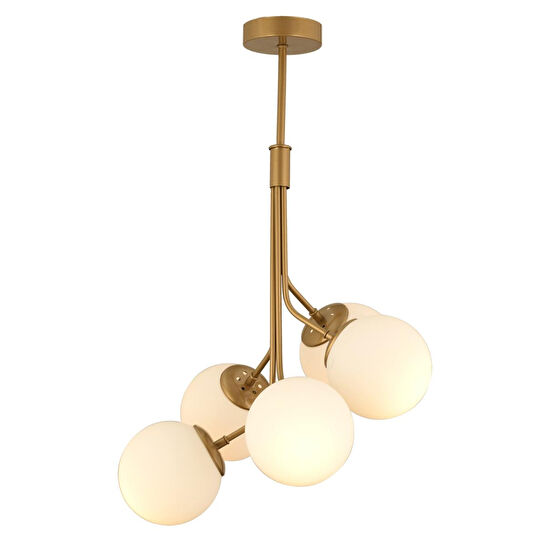 Apliqa Artel 5li Eskitme Top Avize Modern Sarkıt, Mutfak Yatak Odası Salon Avize