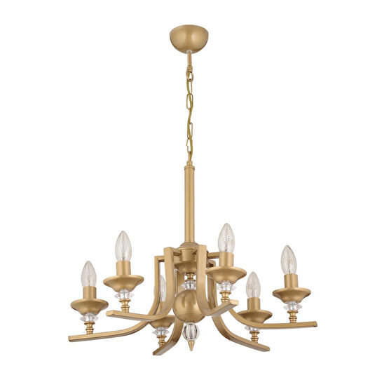 Apliqa Erza 6lı Eskitme Modern Sarkıt Yatak Odası Salon Avize