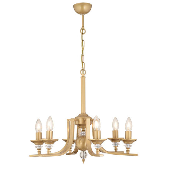 Apliqa Erza 6lı Eskitme Modern Sarkıt Yatak Odası Salon Avize