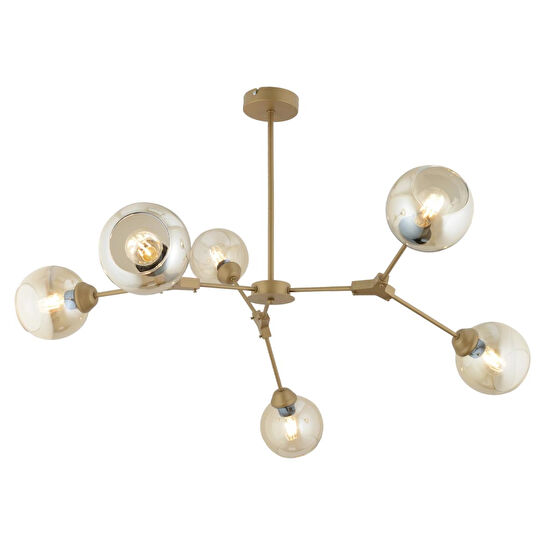 Apliqa Bürke 6li Avi̇ze Eski̇tme Modern Koridor Yatak Odası Salon Avize