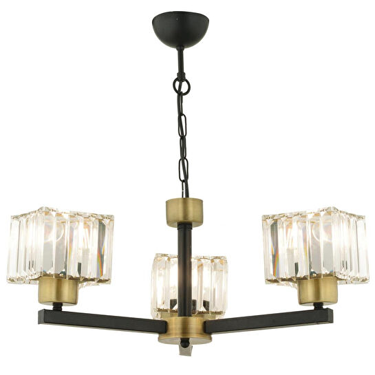 Apliqa Britney Eskitme 3 Lü Kristalli Taşlı Modern Tasarım Kristal Salon Avize