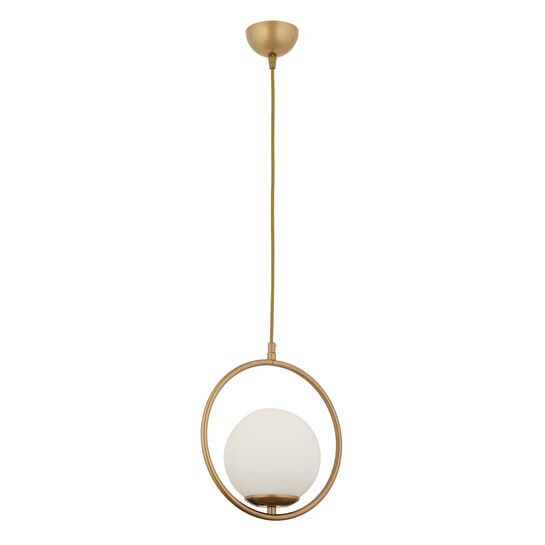 Apliqa Luis Tekli Eskitme Sarkıt Beyaz Camlı Modern Sarkıt Mutfak Salon Sarkıt Avize