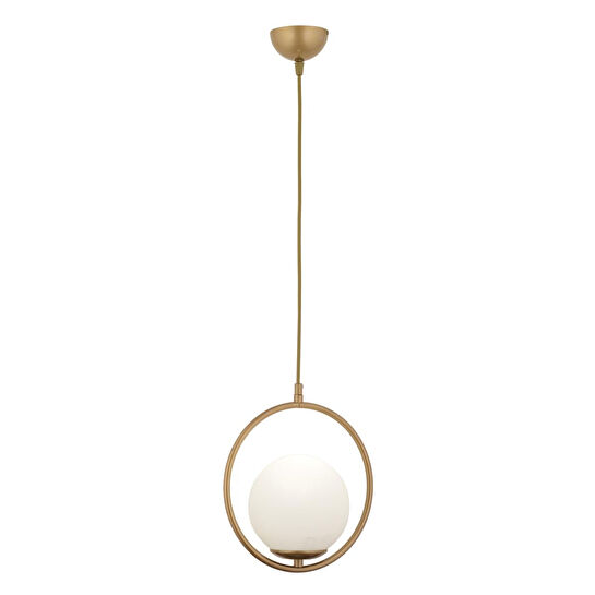 Apliqa Luis Tekli Eskitme Sarkıt Beyaz Camlı Modern Sarkıt Mutfak Salon Sarkıt Avize