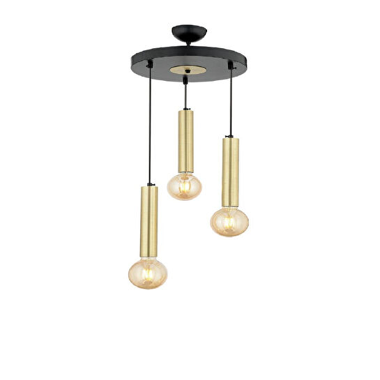 Apliqa Elisa 3lü Sarkıt Eskitme Sarkıt Modern Genç Odası Mutfak Salon Sarkıt Avize