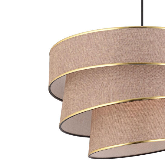 Apliqa Paoni 3 Katlı Eskitme Gold Detaylı Modern Koridor,yatak Odası Salon Avize