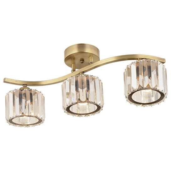 Apliqa Tufty 3lü Eskitme Kristalli Modern Yatak Odası Salon Kristal Avize