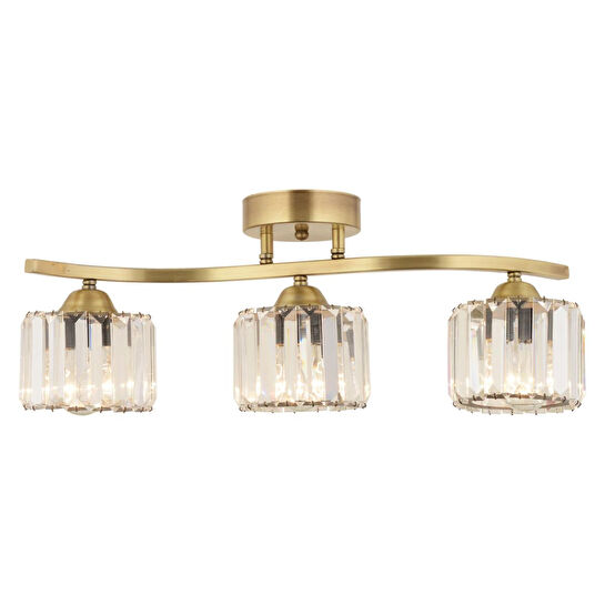 Apliqa Tufty 3lü Eskitme Kristalli Modern Yatak Odası Salon Kristal Avize