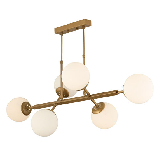 Apliqa Nazar 6lı Eskitme Modern Tasarım Yemek Odası, Yatak Odası Salon Avize