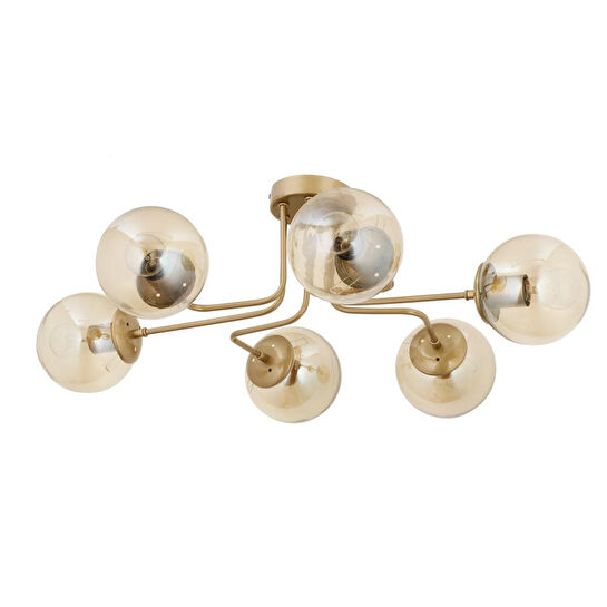 Apliqa Tanyer 6lı Eskitme Modern Sarkıt Yatak Odası Salon Avize