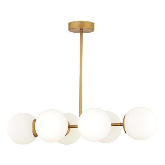 Apliqa Lema 6lı Eskitme Modern Yemek Masası Üstü Yatak Odası Salon Avize