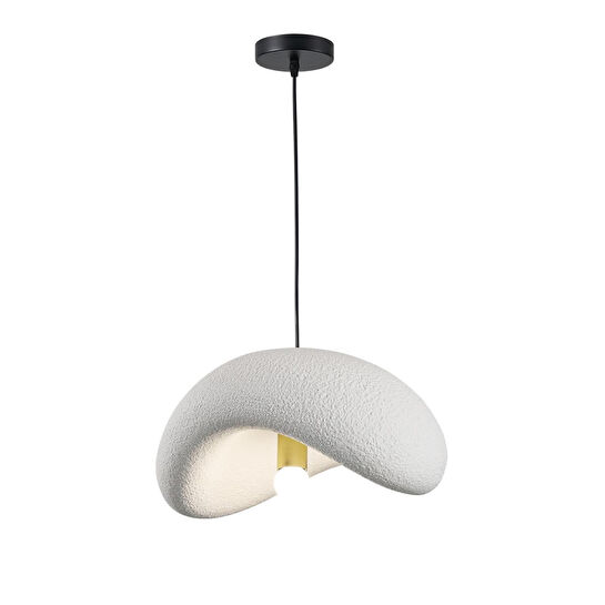 Apliqa Voliny Tekli Beyaz Beton Modern Sarkıt Oturma Odası Salon Sarkıt Avize