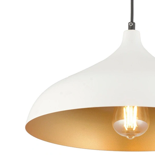 Apliqa Pera Beyaz Tekli Modern Retro Sarkıt Salon Avize