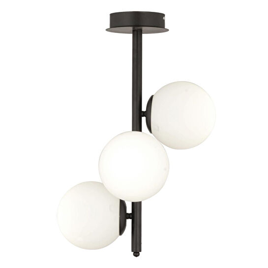 Apliqa Uzel 3lü Siyah Modern Mutfak Yatak Odası Retro Salon Avize