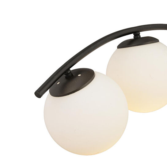 Apliqa Fralde 5li Siyah Modern Mutfak Cafe Restoran Için Uygun Retro Salon Avize