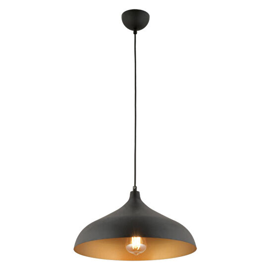 Apliqa Pera Siyah Tekli Modern Retro Sarkıt Retro Salon Avize