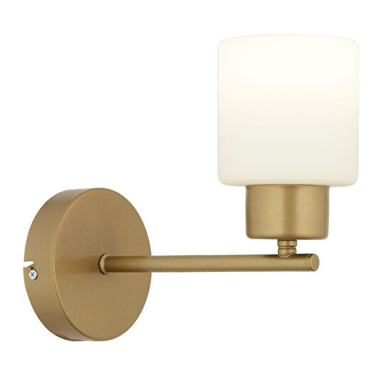 Apliqa Lima Eskitme Beyaz Cam Duvar Lambası Yatak Odası-yatak Başı-banyo İçin Modern Aplik