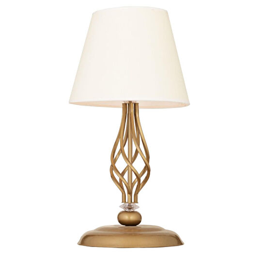 Apliqa Lupin Beyaz Şapkalı Eskitme Masa Lambası Modern Tasarım Salon-yatak Odası Abajur