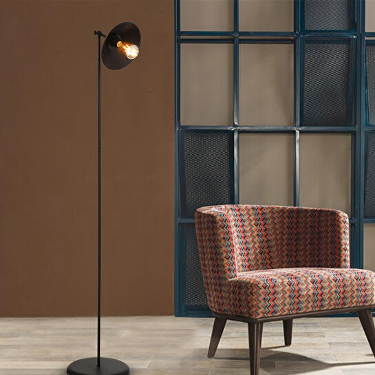 Apliqa Viola Siyah Dekoratif Tasarım Retro Modern Metal Lambader